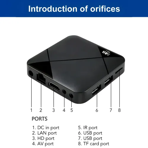 Ігрова приставка M8 mini 4K Android TV, 64 gb, з вбудованим емулятором ретроігор і джойстиками - фото 7