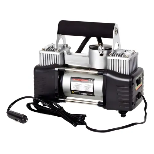 Компрессор автомобильный двухпоршневой Air Compressor 12v 628-4x4 - фото 2