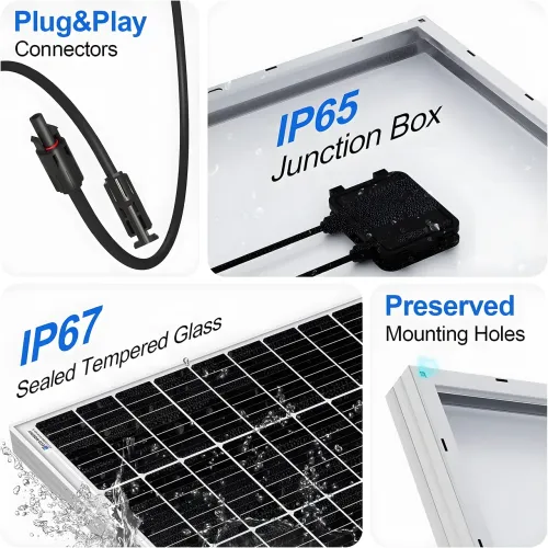 Сонячна панель UKC SA-280, 36V, 280 W 164*99*4 - фото 6