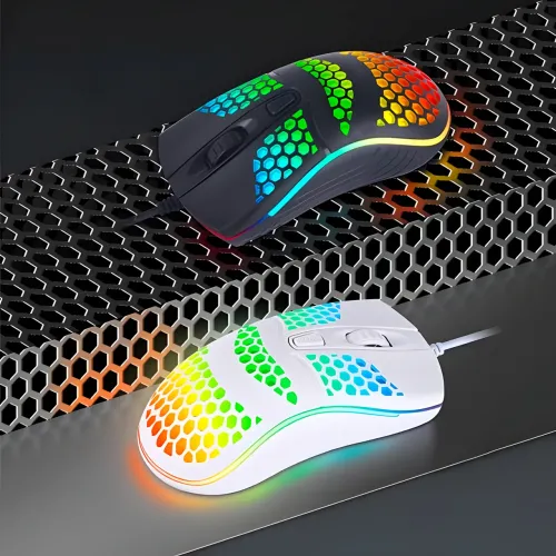 Мишка комп'ютерна ігрова UKC RX M802 RGB LED, 3200 DPI - фото 2