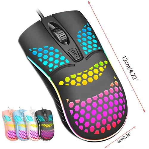 Мышка компьютерная игровая UKC RX M802 RGB LED, 3200 DPI - фото 5