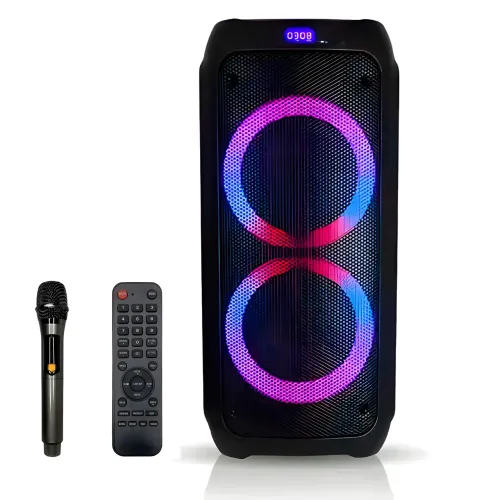 Акустична система, Колонка з мікрофоном ZXX-5506, 30 Вт, 25х56х24см - фото 2