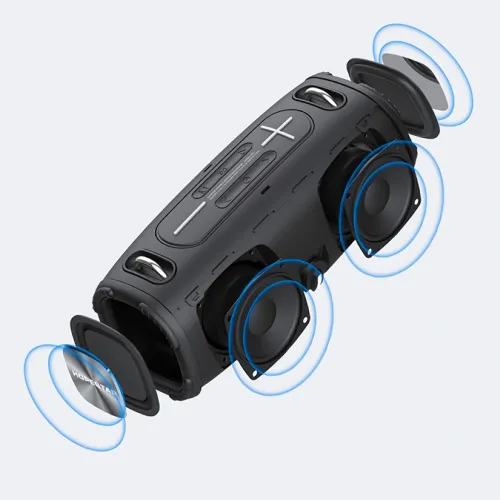 Портативна бездротова колонка Hopestar H50, 20w, водонепроникна Сірий - фото 3