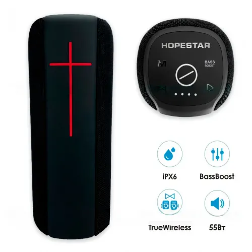 Портативна бездротова колонка Hopestar p15 pro, 20 вт, Захист від води IPX 7 - фото 2