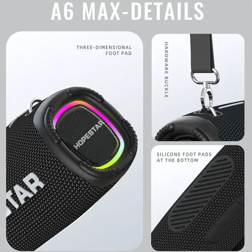 Беспроводная колонка Hopestar A6 Max, 80w, 12000mAh - фото 3