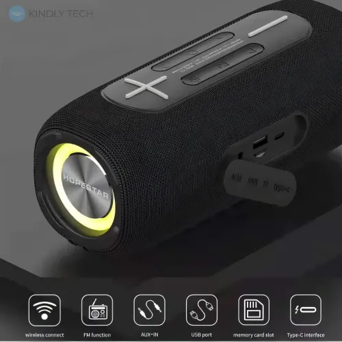 Портативна бездротова Колонка Hopestar P32, 20w, 3000 mAh, Вологозахищена Ipx 7 Камуфляж - фото 7