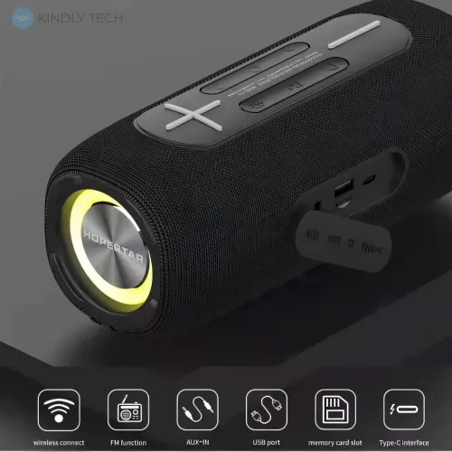 Портативна бездротова Колонка Hopestar P32, 20w, 3000 mAh, Вологозахищена Ipx 7 Червоний - фото 7