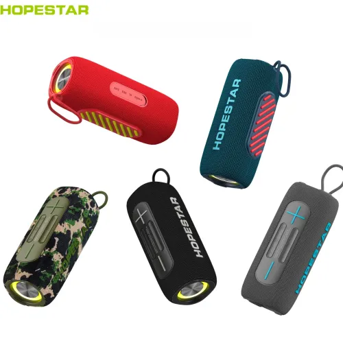 Портативна бездротова Колонка Hopestar P32, 20w, 3000 mAh, Вологозахищена Ipx 7 Сірий - фото 4