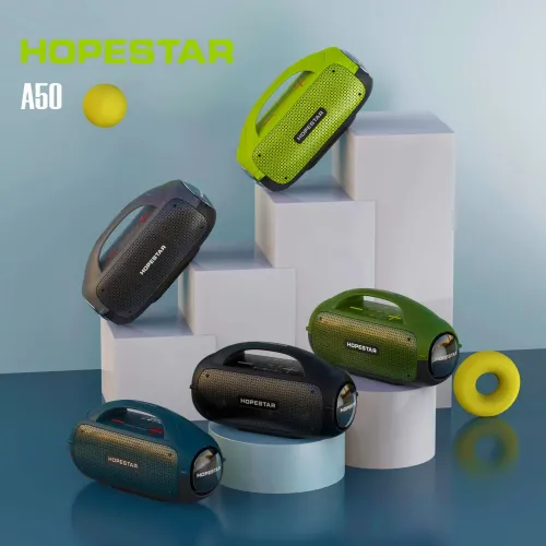 Портативна бездротова колонка Hopestar A50 party, 80W, 12000 mAh, захист від вологи - фото 2