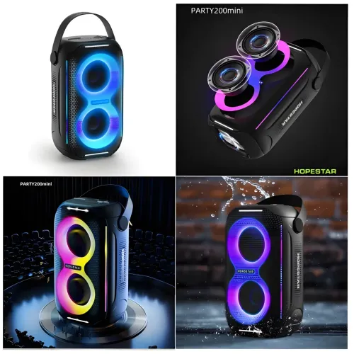 Колонка беспроводная Hopestar party200 mini, 20w, 3000 mAh, Влагозащищенная - фото 4