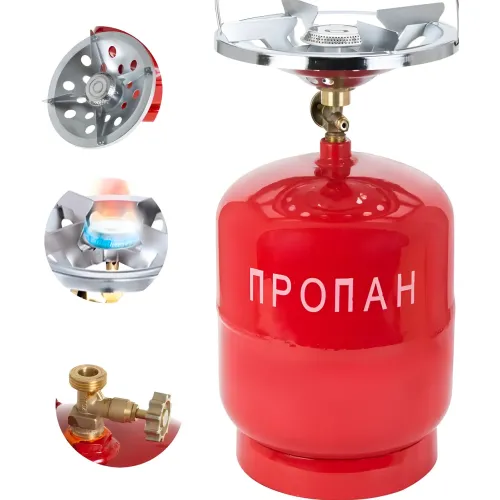 Газовий балон для кемпінгу з пальником Rainberg Rb-2236, 8 л - фото 3