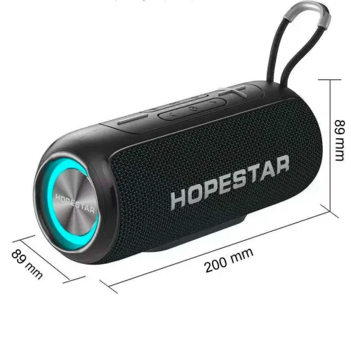 Колонка бездротова Hopestar p26, 10 W, 2400 mAh, Вологозахищена Ipx 7 Синій - фото 7