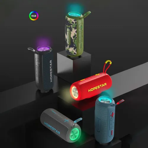 Колонка бездротова Hopestar p26, 10 W, 2400 mAh, Вологозахищена Ipx 7 Синій - фото 2