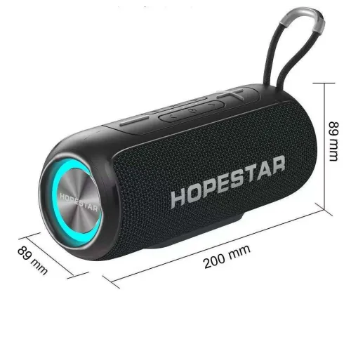 Колонка бездротова Hopestar p26, 10 W, 2400 mAh, Вологозахищена Ipx 7 Сірий - фото 6