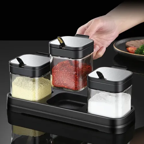 Набір баночок для зберігання спецій Seasoning bottle set - фото 2