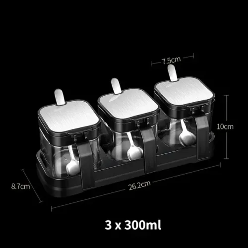 Набір баночок для зберігання спецій Seasoning bottle set - фото 6
