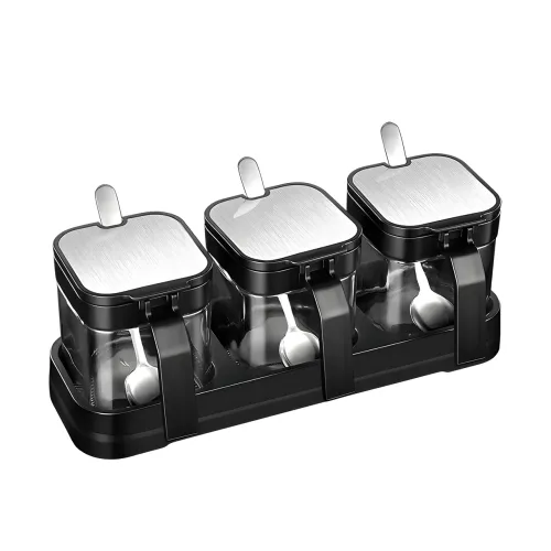 Набір баночок для зберігання спецій Seasoning bottle set - фото 7