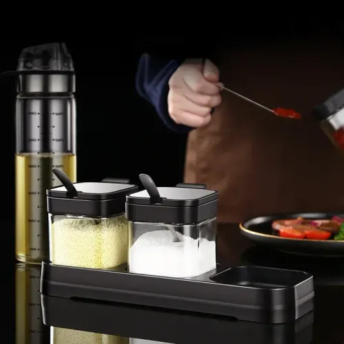 Набір баночок для зберігання спецій Seasoning bottle set - фото 5