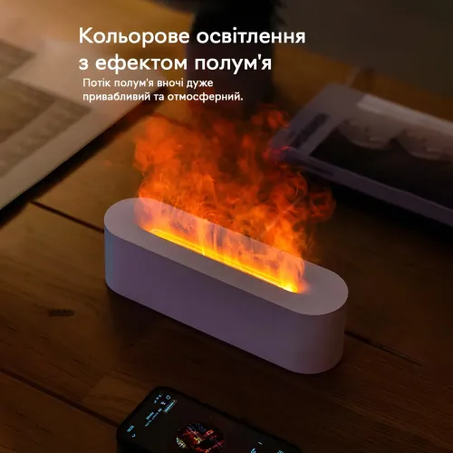 Зволожувач повітря портативний з ефектом полум'я - фото 6
