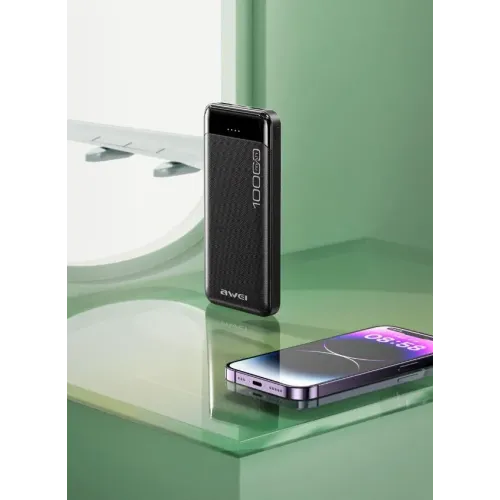 Портативний зарядний пристрій Power Bank Awei P37K 10000mah - фото 5