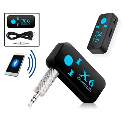 Бездротовий адаптер Bluetooth-приймач аудіоресивник BT-X6 AUX - фото 2
