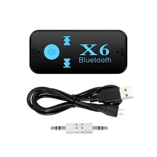 Бездротовий адаптер Bluetooth-приймач аудіоресивник BT-X6 AUX - фото 5