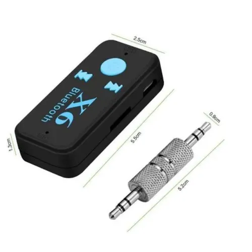 Бездротовий адаптер Bluetooth-приймач аудіоресивник BT-X6 AUX - фото 6