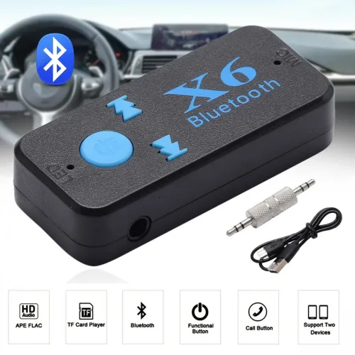 Бездротовий адаптер Bluetooth-приймач аудіоресивник BT-X6 AUX