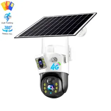 Камера відеоспостереження 4G з двома камерами V36-4G SOLAR, Із сонячною панеллю, 360