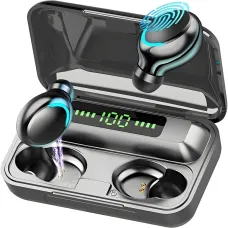 Бездротові Bluetooth-навушники TWS BTH-F-5 2000 мА·год чорні