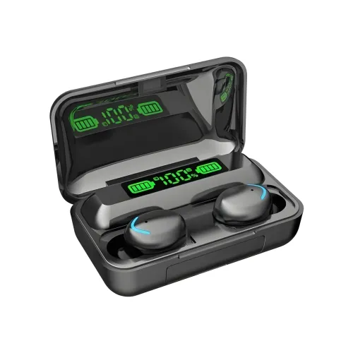 Беспроводные Bluetooth наушники TWS BTH-F-5 2000 мАч черные - фото 6