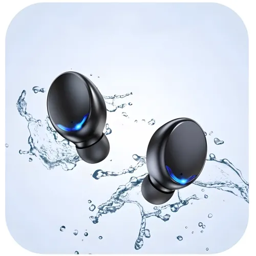 Беспроводные Bluetooth наушники TWS BTH-F-5 2000 мАч черные - фото 7