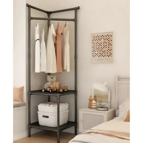 Кутовий вішак для одягу та взуття Corner Coat Rack підлоговий 185х40 см - фото 3