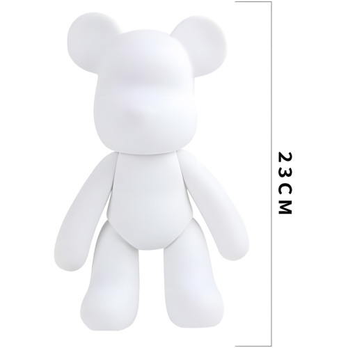 Набор для творчества 23 см флюидный Мишка fluid violent bear bearbrick, с набором красок - фото 7
