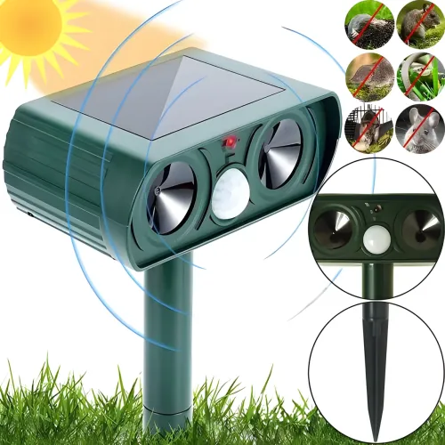 Ультразвуковой отпугиватель кротов и грызунов Solar Pest Reppeler ZF-858 на солнечной батарее - фото 2