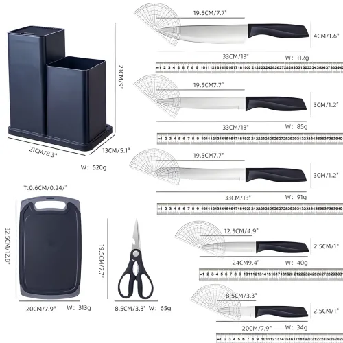 Силіконовий кухонний набір приладдя Kitchen stuff 19 предметів BLACK - фото 10