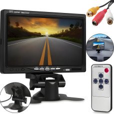 Автомобильный монитор LCD 7, для двух камер заднего вида в автомобиль, двухканальный TFT LCD дисплей