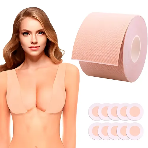 Тейп, стрічка для підтяжки грудей пуш-ап невидима pasties AND-2-10 - фото 4