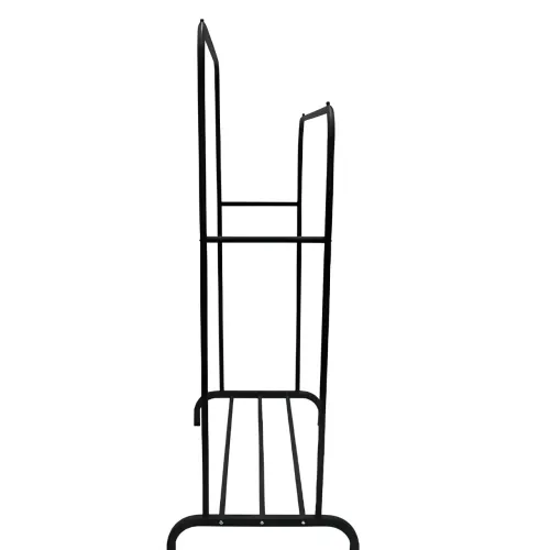 Подвійна стійка на колесах — вішалка для одягу Double floor Hanger з полицею для взуття. 143х96х42 см - фото 4