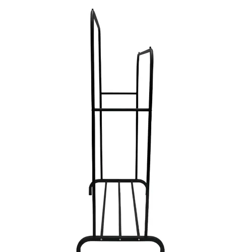 Подвійна стійка на колесах — вішалка для одягу Double floor Hanger з полицею для взуття. 143х96х42 см - фото 4