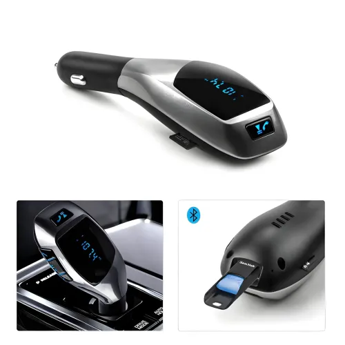 ФМ-модулятор у машину FM MOD. X5 BT Bluetooth трансмітер для авто - фото 3