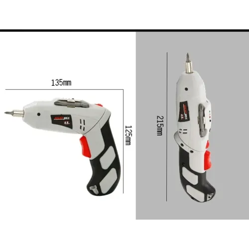 Акумуляторна викрутка на 4.8v + насадки, валіза RD00-35 - фото 5