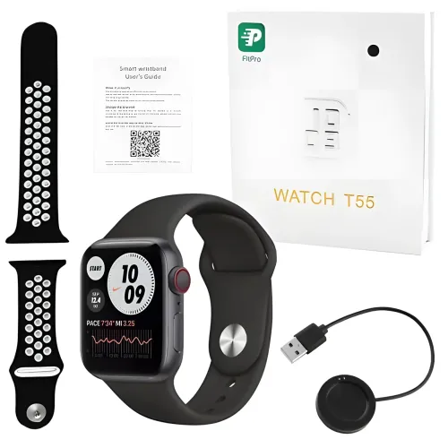 Смарт-годинник Smart Watch T55, вологозахист ip 67 - фото 8