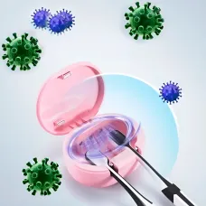 Usb стерилизатор для 2-х зубных щеток toothbrush sterilizer XL-727. Аккумуляторный, ультрафиолетовая очистка.