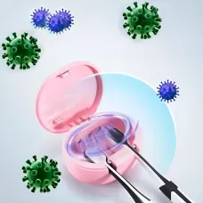 Usb стерилизатор для 2-х зубных щеток toothbrush sterilizer XL-727. Аккумуляторный, ультрафиолетовая очистка.