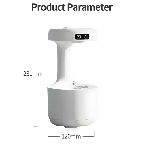 Антигравітаційний крапельний зволожувач повітря Anti Gravity Humidifier, 800 мл - фото 10
