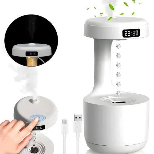 Антигравітаційний крапельний зволожувач повітря Anti Gravity Humidifier, 800 мл