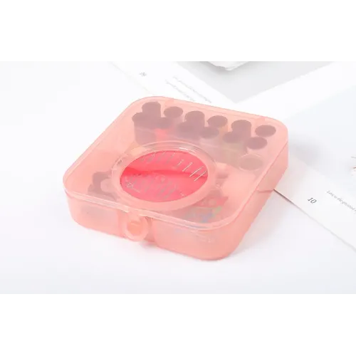 Набір для шиття SEWING KIT XL-695. Дорожній комплект для шиття та рукоділля. Набір для ремонту одягу, рожевий - фото 3