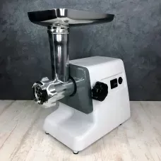 Електром'ясорубка з реверсом. Crownberg CB-4211 з 2 решітками. 2500 Вт, насадка для ковбаси та кебе