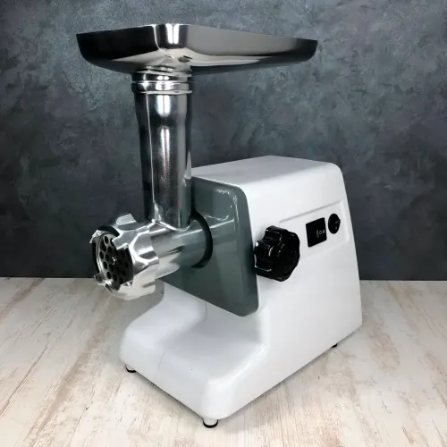 Електром'ясорубка з реверсом. Crownberg CB-4211 з 2 решітками. 2500 Вт, насадка для ковбаси та кебе